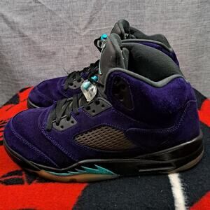 %Size 11.5 Nike Air Jordan 5 ‘Alternate Grape’ Men AJ8
